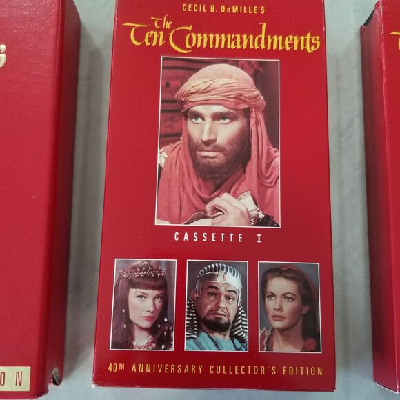 The 10 commandments 40th anniversary collector's edition vhs - Picture 7 of 11